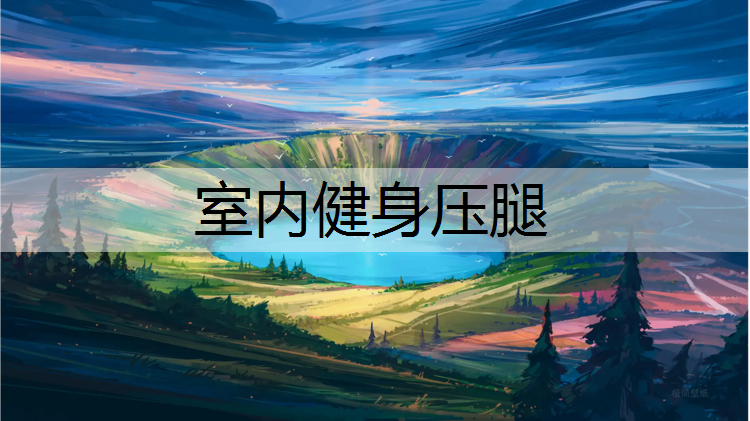 室内健身压腿